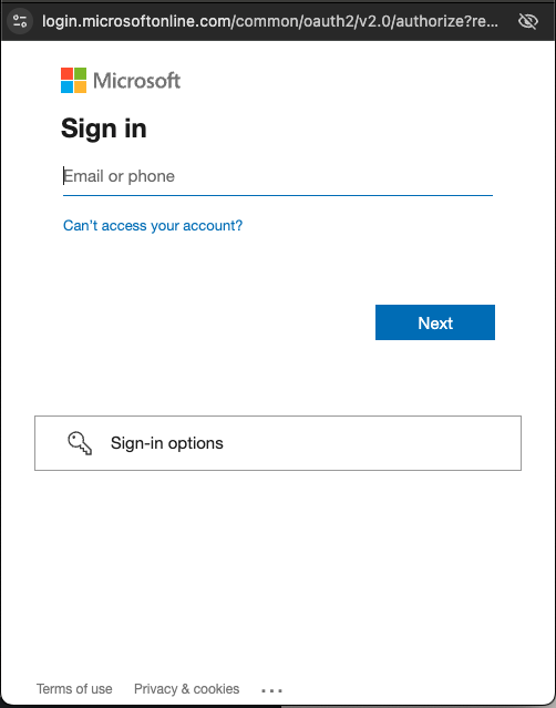 Microsoft Sign-in